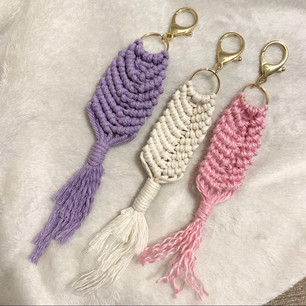💜 Macrame Key Chains 💖